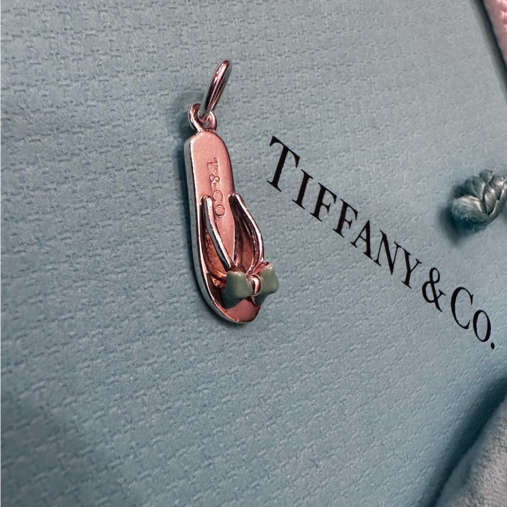 Tiffany & Co. Silver Flip Flop Charm sandal